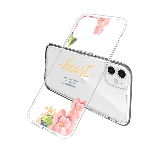 2/$10 iPhone 11 Pro Max Case Clear Flower Case - Picture 2 of 2
